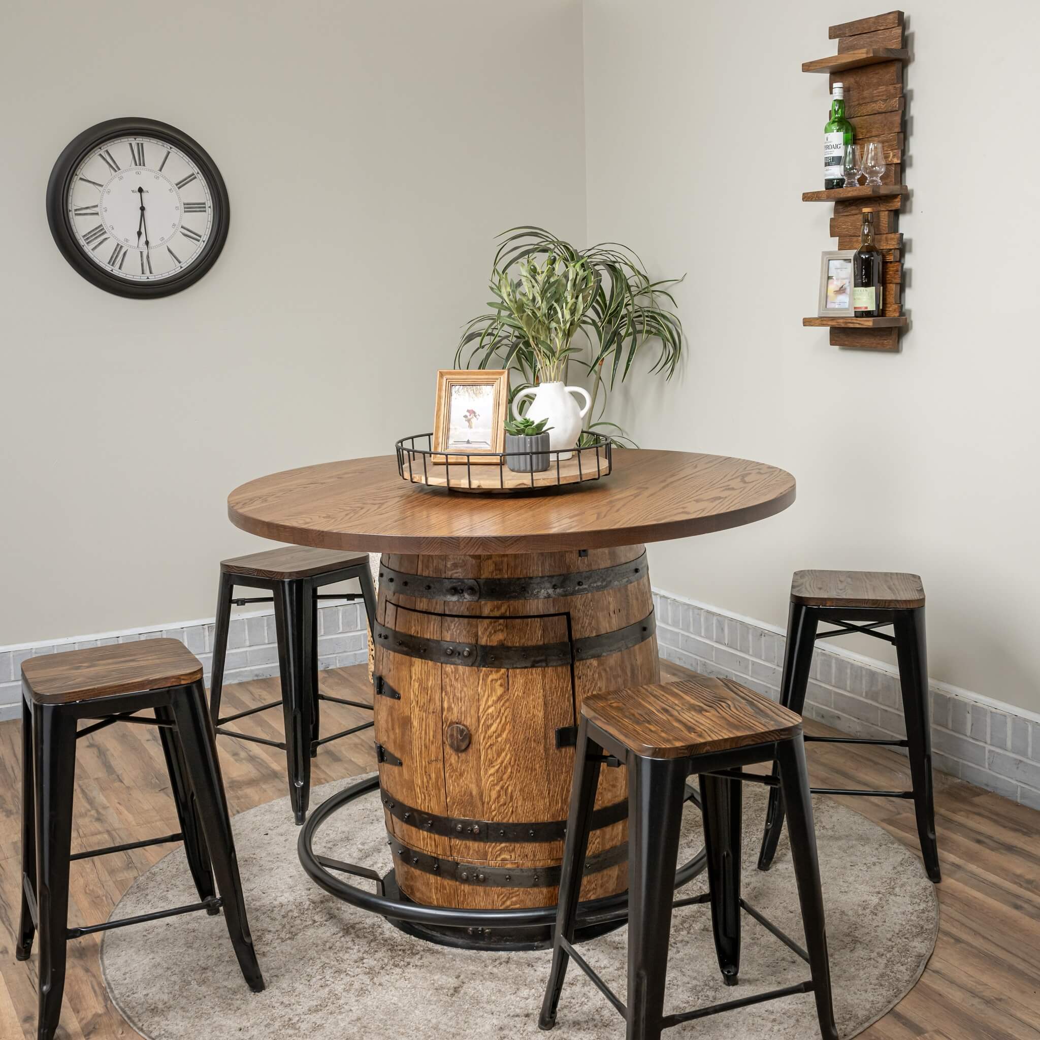 Barrel Stave 3-Tiered Shelf - Image 5