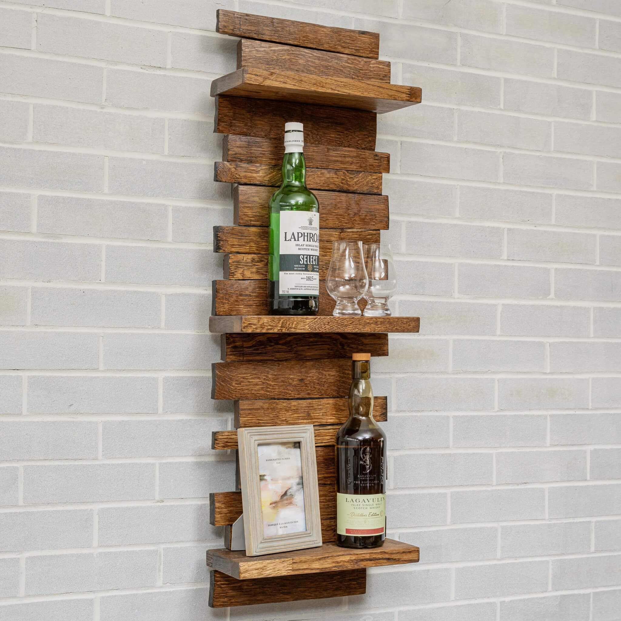 Barrel Stave 3-Tiered Shelf - Image 6