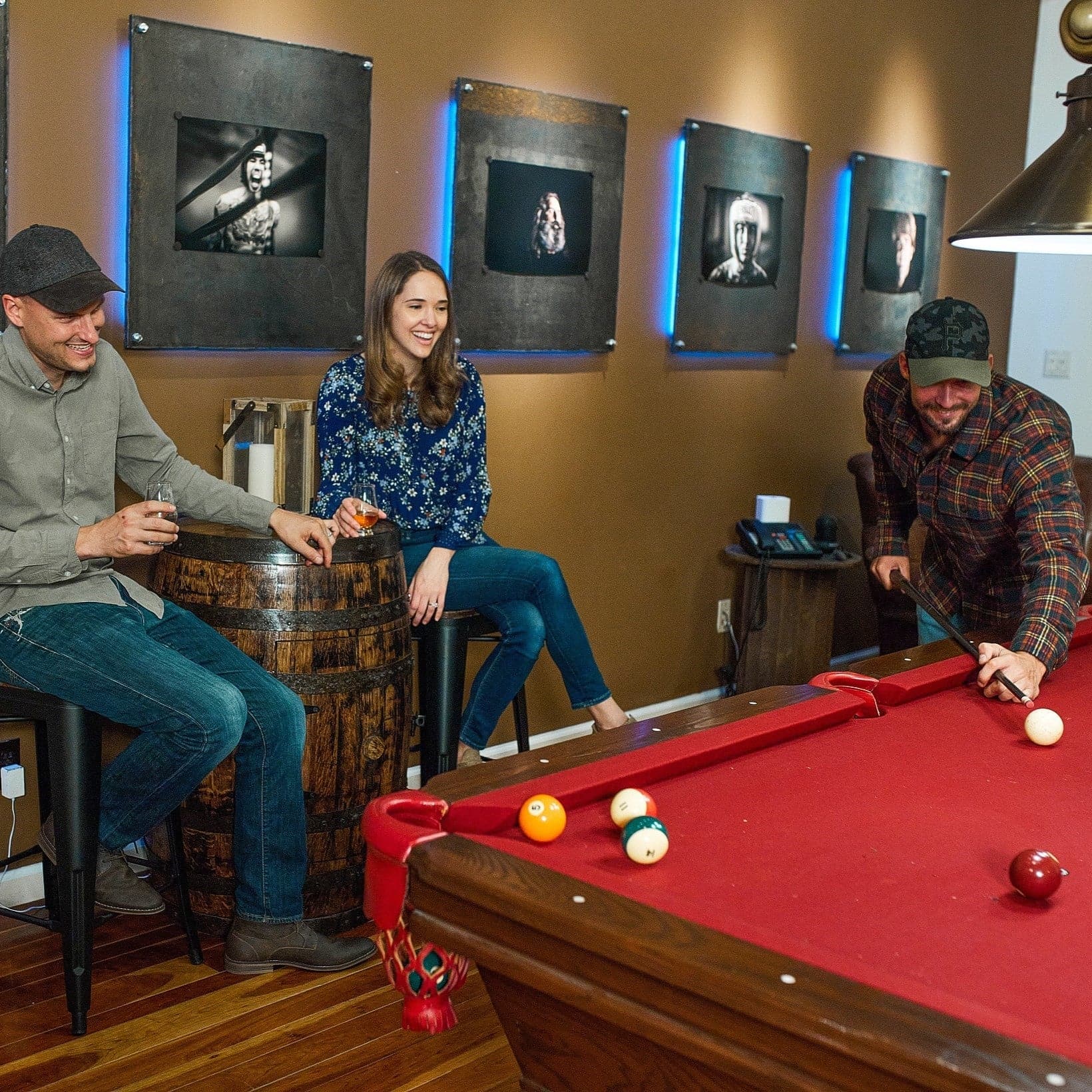 Deluxe Refurbished Whiskey Barrel Cabinet - Image 10