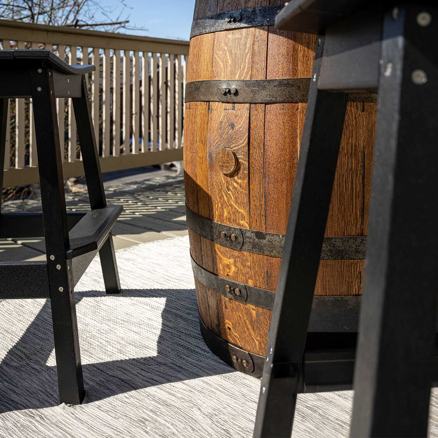 Outdoor Whiskey Barrel Pub Tables - Image 16