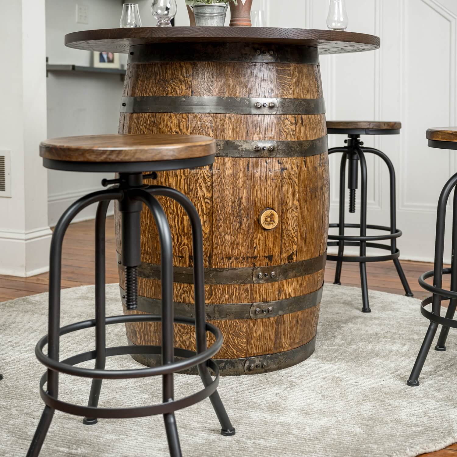 Standard Whiskey Barrel Pub Table - Image 11