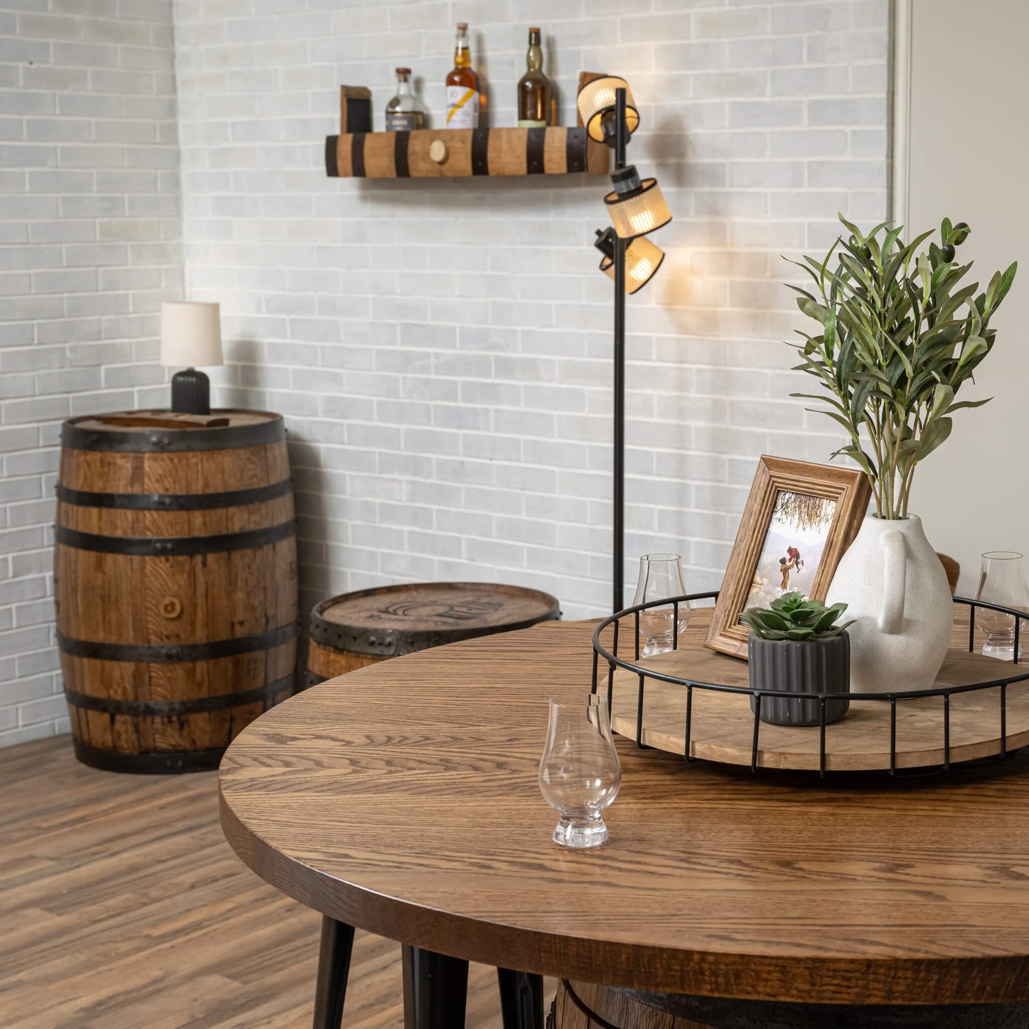 Whiskey Barrel Stave Shelf - Image 7